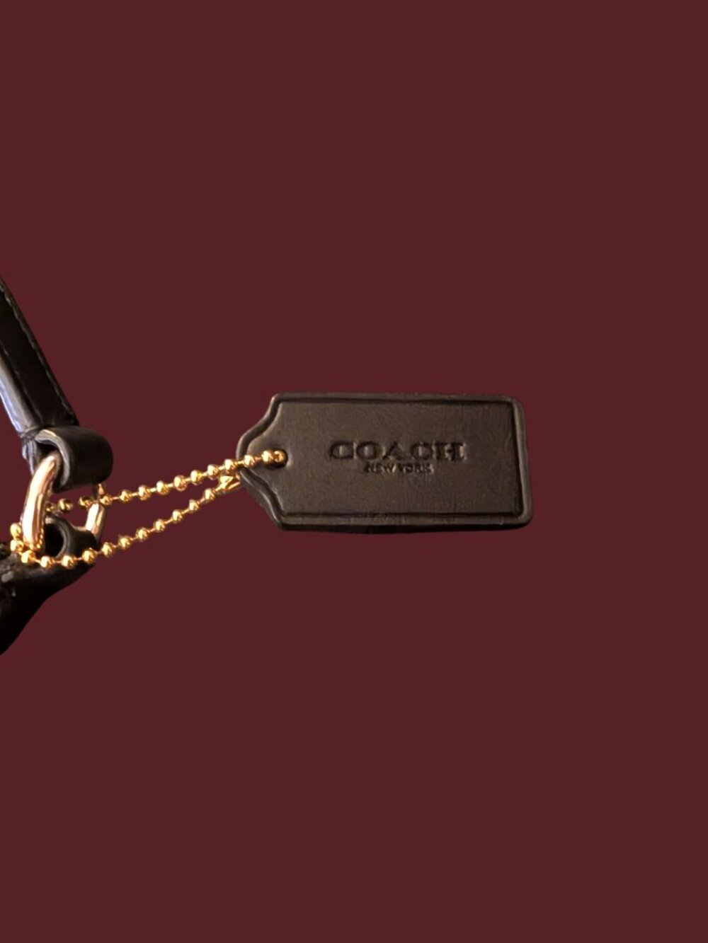 Coach Signature Purple And Black Leather Trim Coated Canvas Cross Body Purse - Picture 14 of 16